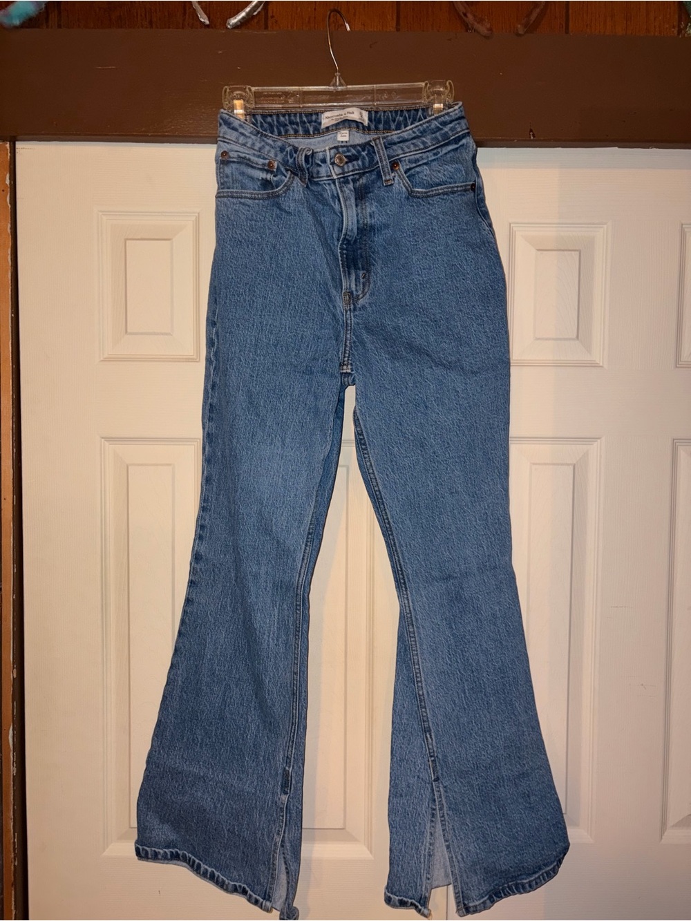 Abercrombie & Fitch High-Waist Flared Women Jeans - Blue